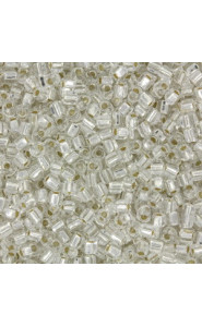 Miyuki triangle beads 10/0 Silver lined crystal TR10-1101